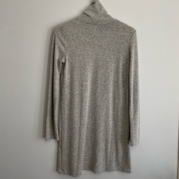 Zara Size S Grey Long Turtleneck Sweater - Picture 3 of 7